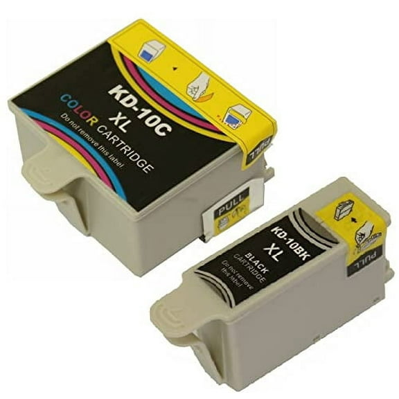 Compatible Ink Cartridge Replacement Kodak 10 XL 10XL for Kodak ESP 3 5 7 9 3250 5210 5250 6150 9250 -2 Pack