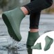 thumbnail image 1 of MTBLYS Cubrezapatos de silicona unisex para la lluvia|gruesos|impermeables|antideslizantes y reutilizables|ideales para caminar|andar en bicicleta y jardinería al aire libre | 1 par, 1 of 9