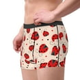 thumbnail image 2 of Picia Red Ladybug Pattern Men’s Boxer Briefs – Soft & Breathable Underwear, Stretchy & Comfortable Fit, Supportive Pouch Design, Moisture-Wicking-X-Large, 2 of 5
