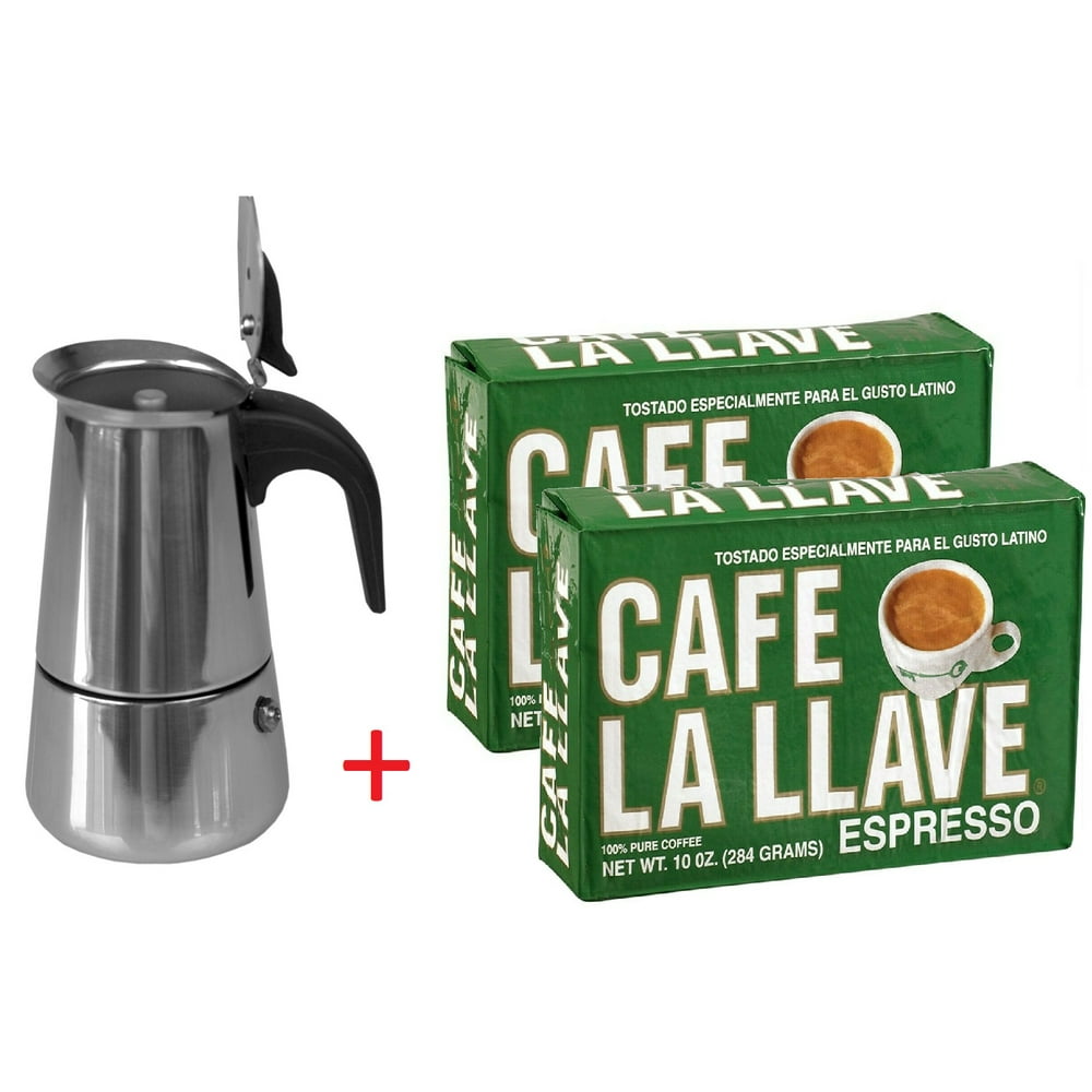 Cafe la llave 100 Pure Ground Coffee 2 Pack + Coffe