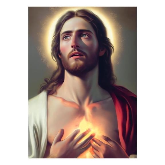 Shimmosaic 12"x16" Jesus Diamond Art Kits for Adults, 5D DIY Craft Kit