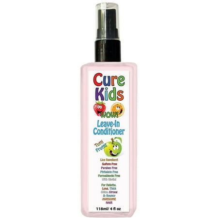Cure Kids Wow Leave-In Hair Conditioner Naturally Repel Lice -Fruity Conditioning for your kids Detangle Detangling Safe Paraben Free children child baby babies hair Toxin-free (Best Way To Treat Lice Naturally)