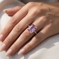 thumbnail image 4 of Pompeii 7 Ct Emerald Cut Amethyst Diamond Ring in 10k Yellow Gold (H/I,I1-I2), 4 of 4