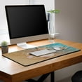 thumbnail image 2 of Large Mouse Pad Palm Starfish Seashell, Gaming Mouse Pads Office Desk Pads, Full Desk Mouse Pad Non-Slip Rubber Base, 35.4 X 15.7 inch for Work/Game/Office/Home Summer Beach Sea Sand Water, 2 of 7