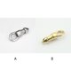 thumbnail image 5 of Yuarrent Joyería hebilla de acero inoxidable Hip Hop collar brazalete gancho hecho en casa hogar DIY encontrar accesorios de repuesto Artesanía Color Acero L Yuarrent HA073907-02, 5 of 6