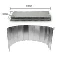 thumbnail image 3 of Camping Fire Windshield Stove Foldable Wind Guard Outdoor wind shield Cooking Wind Board Aluminum Alloy Windscreen, 3 of 6