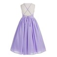 thumbnail image 2 of Ekidsbridal Criss-Cross Chiffon Flower Girl Dress Bridesmaid Junior Prom Formal Evening Princess Pageant Birthday Ballroom Gown Holiday 191 12, 2 of 5