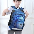 thumbnail image 6 of Backpack 12.9 *5.1 * 17.7 Inches Outing Backpack, Shopping Backpack, Travel Backpack Blue Beauty, 6 of 7