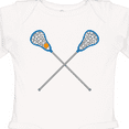 thumbnail image 4 of Inktastic Lacrosse Sticks Future Player Boys or Girls Long Sleeve Baby Bodysuit, 4 of 5