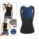 thumbnail image 5 of Entrenador de cintura para mujer, cremallera, poliéster, , sudor, faja, faja moldeadora, cuello en U , secado rápido, de poner y qu Blue_XXL XXXL Macarena Chaleco de sauna para mujer, 5 of 8