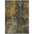 thumbnail image 2 of HomeRoots 606066 9 x 12 ft. Gray, Brown & Gold Abstract Washable Indoor & Outdoor Rectangle Area Rug, 2 of 5
