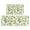 Lemon Flowers (2), variant on Lemon Flower Rugs and Mats Non Skid Washable Absorbent Microfiber Soft Kitchen Mat for Floor Set Of 2 Decor Stain Resistant 17"x47"+17"x30"