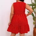 thumbnail image 5 of BLTIBY Womens Plus Size Dresses 2025 Sleeveless Spring Summer Mini Dress Round Neck Printed Casual Fashion Dresses Knee Length Red XXL, 5 of 6