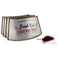 thumbnail image 5 of AuldHome Design Galvanized Metal Christmas Tree Collar (23-Inch Diameter Base); Small Size for Short Trees and Pencil Trees, 5 of 9