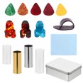 thumbnail image 1 of EeaseCA 1 Set Guitar Slide Set Includes Metal And Glass Guitar Slide Finger Pick, 1 of 7