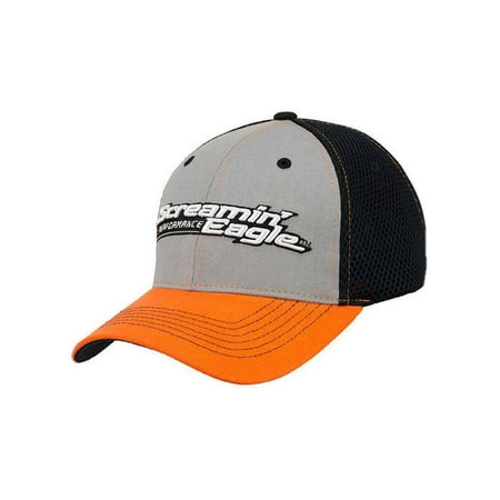 - Harley-Davidson Men's Screamin' Eagle Pit Crew Flex Cap HARLMH0304 (L/XL), Harley Davidson