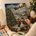 thumbnail image 5 of Sparkling Pearl Diamond Art Kit, 12X8 in Christmas Canvas, Screen-Free Resin Craft, Unique Holiday Gift and Wall Decor for Women, 5 of 7