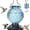 Blue, variant on HZMSYQ Hummingbird Feeder for Outdoors Hanging, Humming Bird Nectar Feeder with Ant Moat, Humming Bird Feeder with 4 Bee-Proof Feeding Ports, Outdoor Garden Decor Gifts