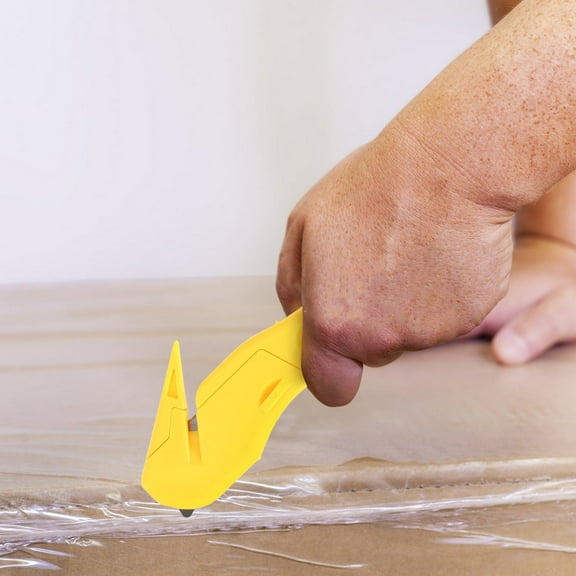 Worgeous Portable Box Cutter Pocket Safety Opener For Cardboard And Packaging Convenient For Travel Office And Moving