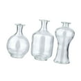 thumbnail image 4 of 3 Pieces Flower Vases Glass Bud Vases Decorative Planter Modern Clear Glass for Home Office Living Room Decor, 4 of 9