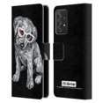 thumbnail image 1 of Head Case Designs Officially Licensed P.D. Moreno Black And White Dogs Labrador Retriever Leather Book Wallet Case Compatible with Samsung Galaxy A52 / A52s / 5G (2021), 1 of 6