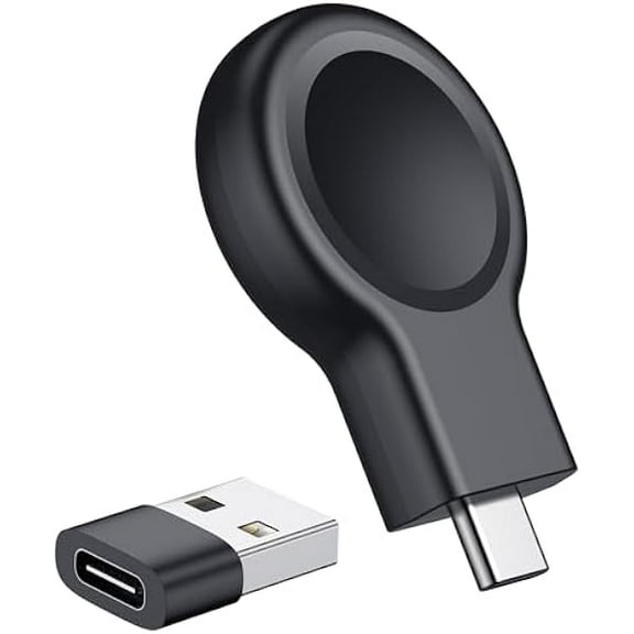 FU19992025 Upgrade for Apple Watch Charger,Magnetic Portable iWatch Charger USB C&USB A Fast Wireless Charging Travel Battery Charger for iWatch Ultra2/Ultra/SE2/SE Series 10/9/8/7/6/5/4/3/2/1