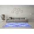 thumbnail image 3 of Ahgly Company Machine Washable Indoor Rectangle Abstract Blue Modern Area Rugs, 6' x 9', 3 of 4