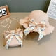 thumbnail image 3 of Conjunto de sombrero de paja de verano para niñas, bolso de mano, sombrero de Sol de flores, Sombrero de Panamá, sombrero de Sol para niños, niñas pequeñas, 3 of 4