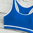 thumbnail image 3 of UTSJKR Girls Swimsuit Wide Strap High Waisted Bikini Sets Colorblock Sporty 2 Piece Bathing Suit for 6-16 Years Blue 8-9Years, 3 of 9