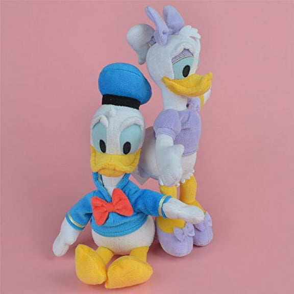2 Pcs 25cm Donald & Daisy Duck Stuffed Plush Toy