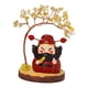 thumbnail image 3 of Mini estatua de Buda con árbol del dinero, figura en miniatura, árbol de la fortuna coleccionable Estilo A, 3 of 7