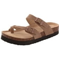 thumbnail image 1 of Comwarm Fashion Women‘s Suede Mules Slippers Men Clogs Cork Insole Sandals With Arch Support Outdoor Beach Slides Home Shoes LS, 1 of 1