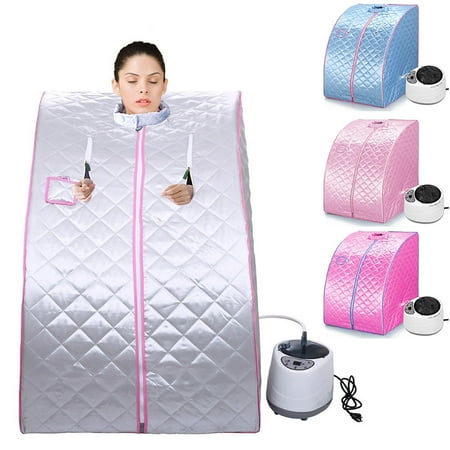 Jeobest Sauna Steam - Sauna Steamer Pot - Portable Sauna Steamer - Home Sauna Steam Room -  Portable Folding Steam Sauna Personal Home Sauna Spa for Full Body Slimming Loss Weight