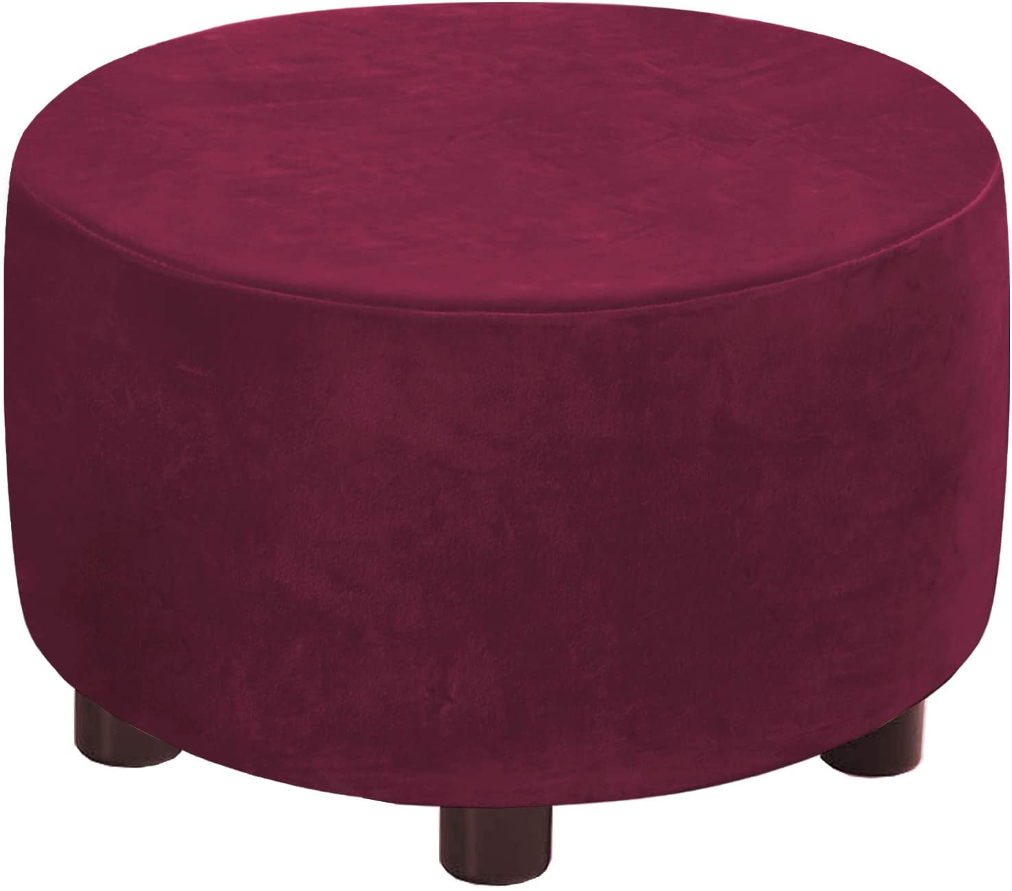 Details about   Round CubeOttoman Slipcover Footstool Footrest Cover Case Living Room Stool 