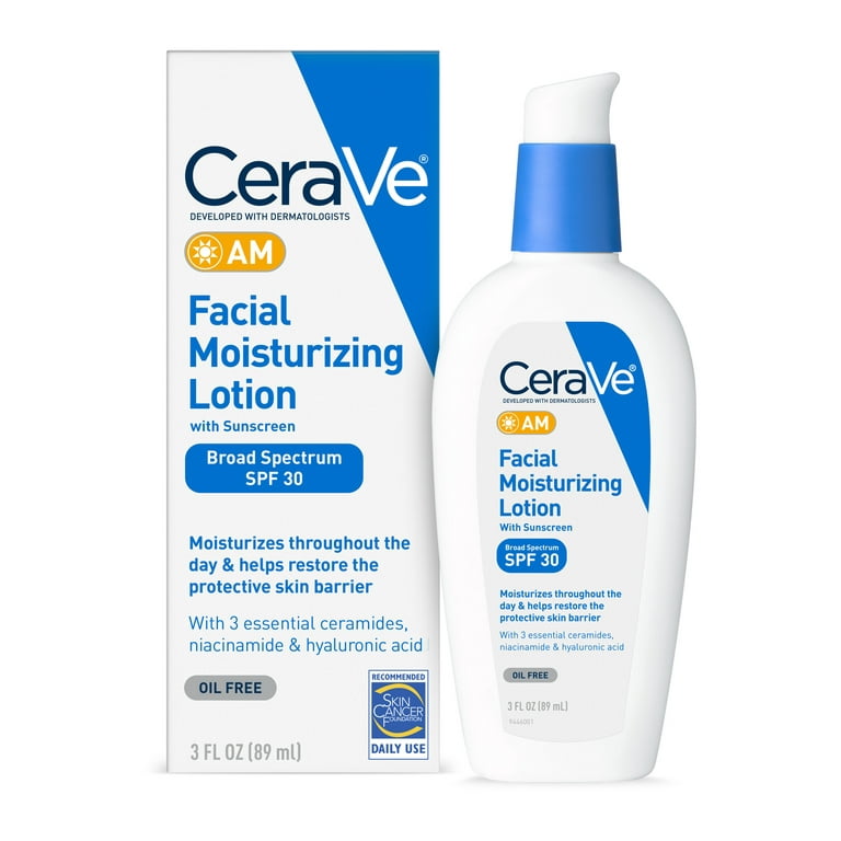 Cerave Facial Moisturizing Lotion, AM, Oil Free, Broad Spectrum SPF 30 - 2 fl oz