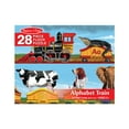 thumbnail image 4 of Melissa & Doug Alphabet Train Jumbo Jigsaw Floor Puzzle - Letters and Animals (28 pcs, 10 feet long) - FSC Certified, 4 of 10
