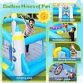 thumbnail image 4 of Multifunctional Jump Bounce House, Slide Inflatable Bouncer House for Kids Complete Setup with Blower, 198" x 180" Play Area, 96" Tall, 4 of 9
