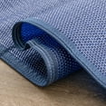 thumbnail image 5 of Luna Contemporary Solid Navy Polypropylene Reversible Plastic Straw Outdoor Area Rug, 8'x10' Rectangle, 5 of 8