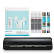 Silhouette Cameo 5 Cutting Machine (Black) Vinyl Bundle with Tools, Transfer Tape, Mats, Designs & Software