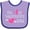 Lavender and Purple, variant on Inktastic My First Valentines Day Pink Hearts and Arrow Boys or Girls Baby Bib
