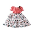 thumbnail image 2 of Wavsuf Toddler Girls Dresses Special Occasion Formal Sleeveless Red Princess Dress Size 8Y, 2 of 4