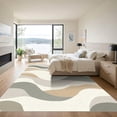 thumbnail image 3 of ODIKA 2'x3' Machine Washable Non-Slip Area Rug, Abstract Greige High Traffic Rug, Beige, 1097578, 3 of 7
