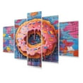 thumbnail image 2 of Designart "Pop Art Donuts in Blue and Pink I" Food & Beverage Art Living Room Set, 2 of 5