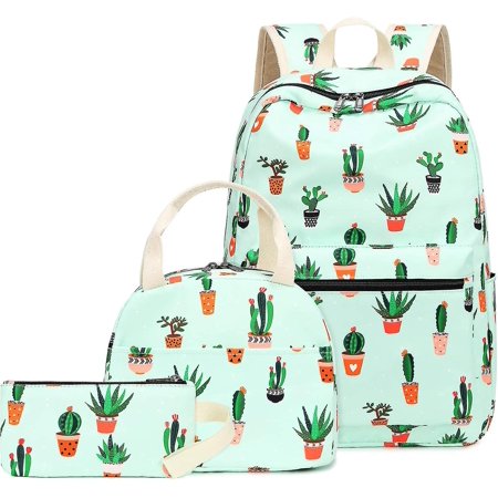 Teen Girls Backpack School Book Bag Set With Lunch Box And Pencil Case ...