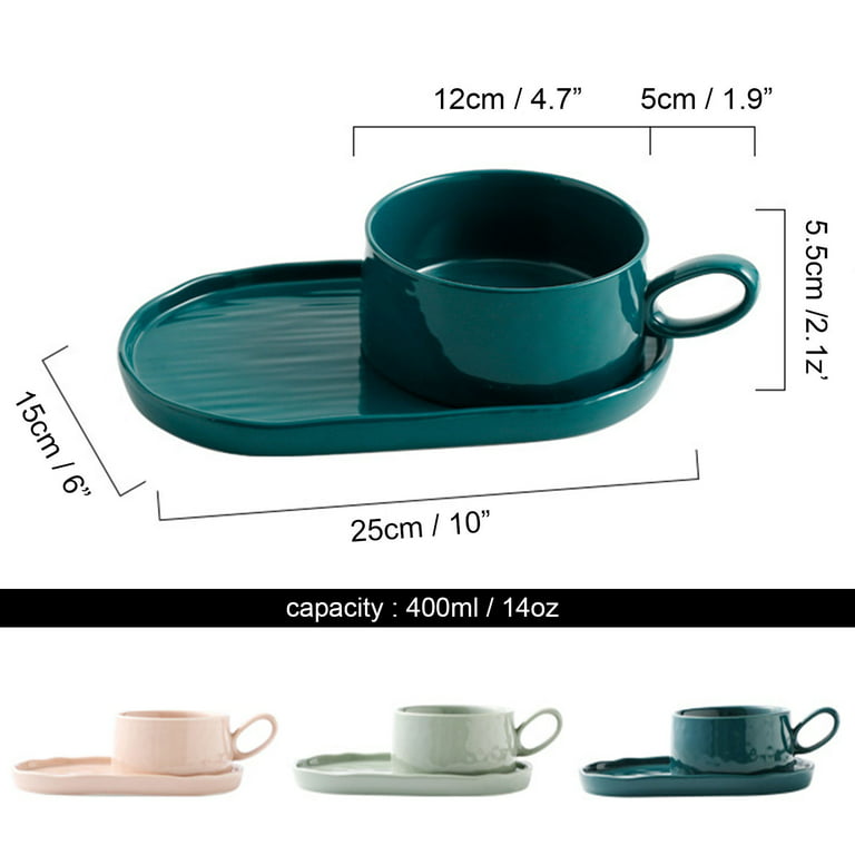 Qeeadeea/Ceramic Mug With Lid And Handle, Microwavable Coffee Mug