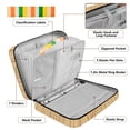 thumbnail image 4 of Haosy Accordion File Organizer Zipper Binder 500 Sheet 6-Tab Expanding File Folder Multi-Pocket 1.2 Inch 3 Ring Hand Drawn Wooden Grain, 4 of 7