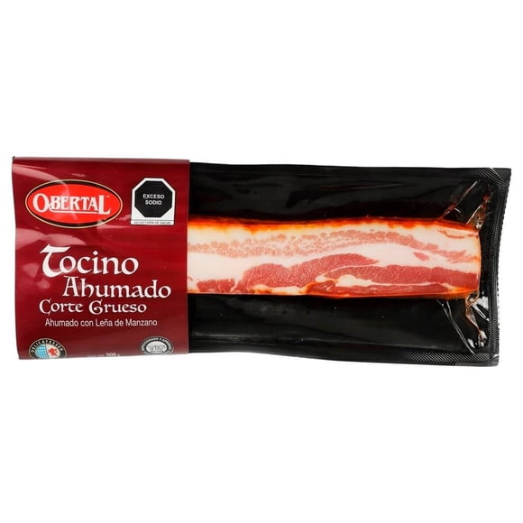 Tocino Obertal ahumado corte grueso 300 g
