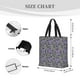 thumbnail image 3 of Balery Purple Butterflies Bolsa de Mano para Mujeres con Cremallera, Bolsa de Gimnasio con Compartimentos, Bolsa para Laptop, Bolsa para Trabajo, 3 of 7