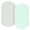 Gray & Green, variant on Tillyou 2 Pack Baby Bassinet Sheets Set Cozy Fitted Mattress Sheet for Baby Boy Girls 33"x 16", Green & Pink
