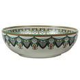 thumbnail image 3 of 16" Round Artistic Ceramic Vessel Sink – Glossy Above-Counter Basin with Hand-Inspired Printed Pattern, 3 of 10